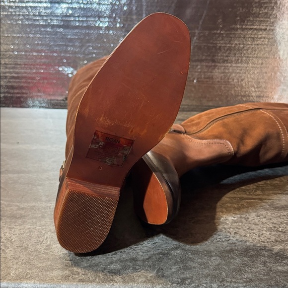 ROAN Charity Brown Knee-High Leather Boots. New 8 - Picture 9 of 11